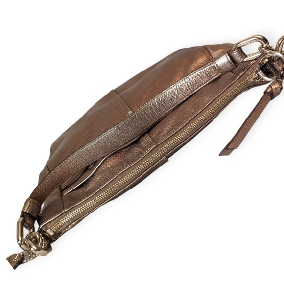 Coach Ashlyn Chelsea Hobo Bag Leather  Pewter Metallic Shoulder Bag Purse 18211 - Picture 9 of 13